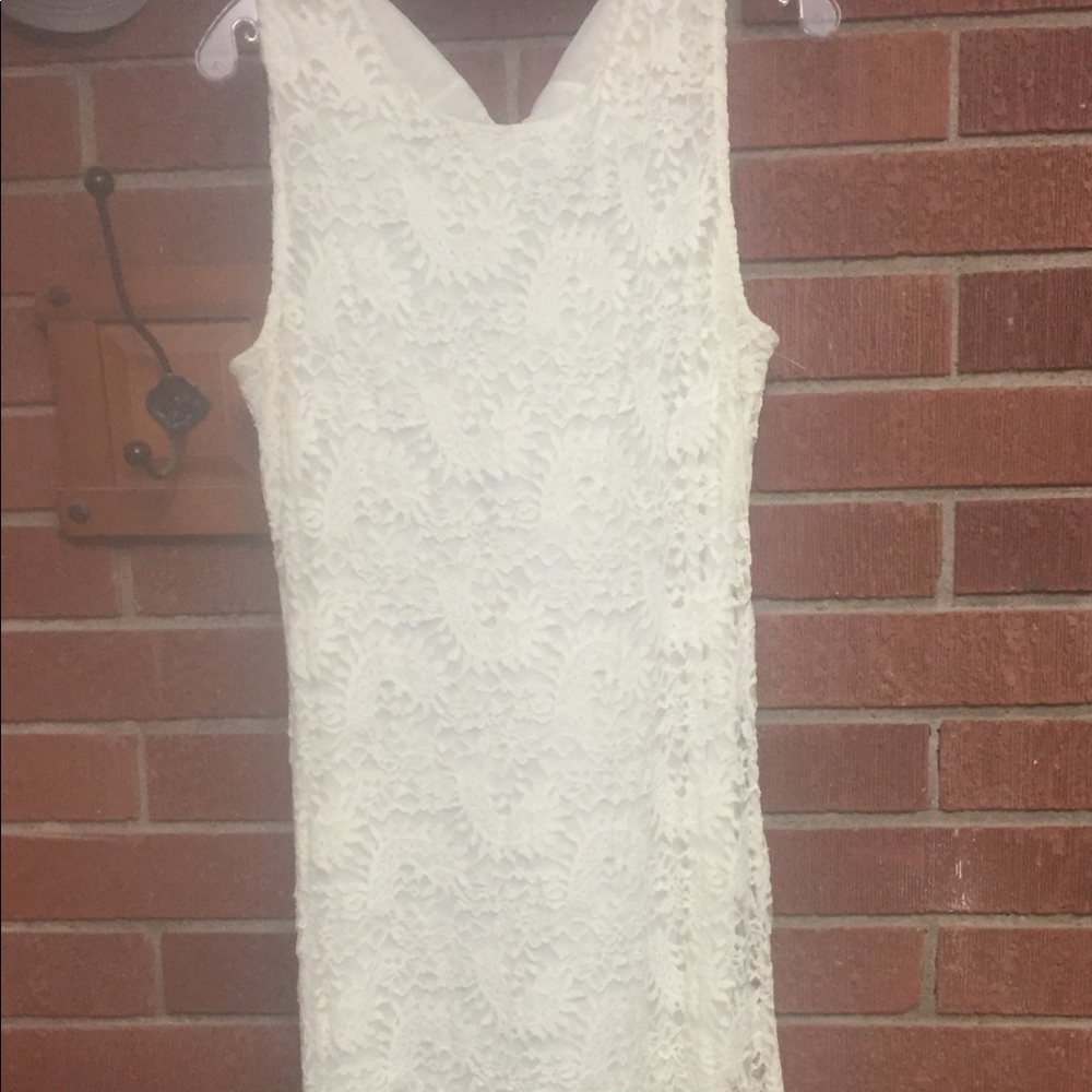 Cream Lace Dress